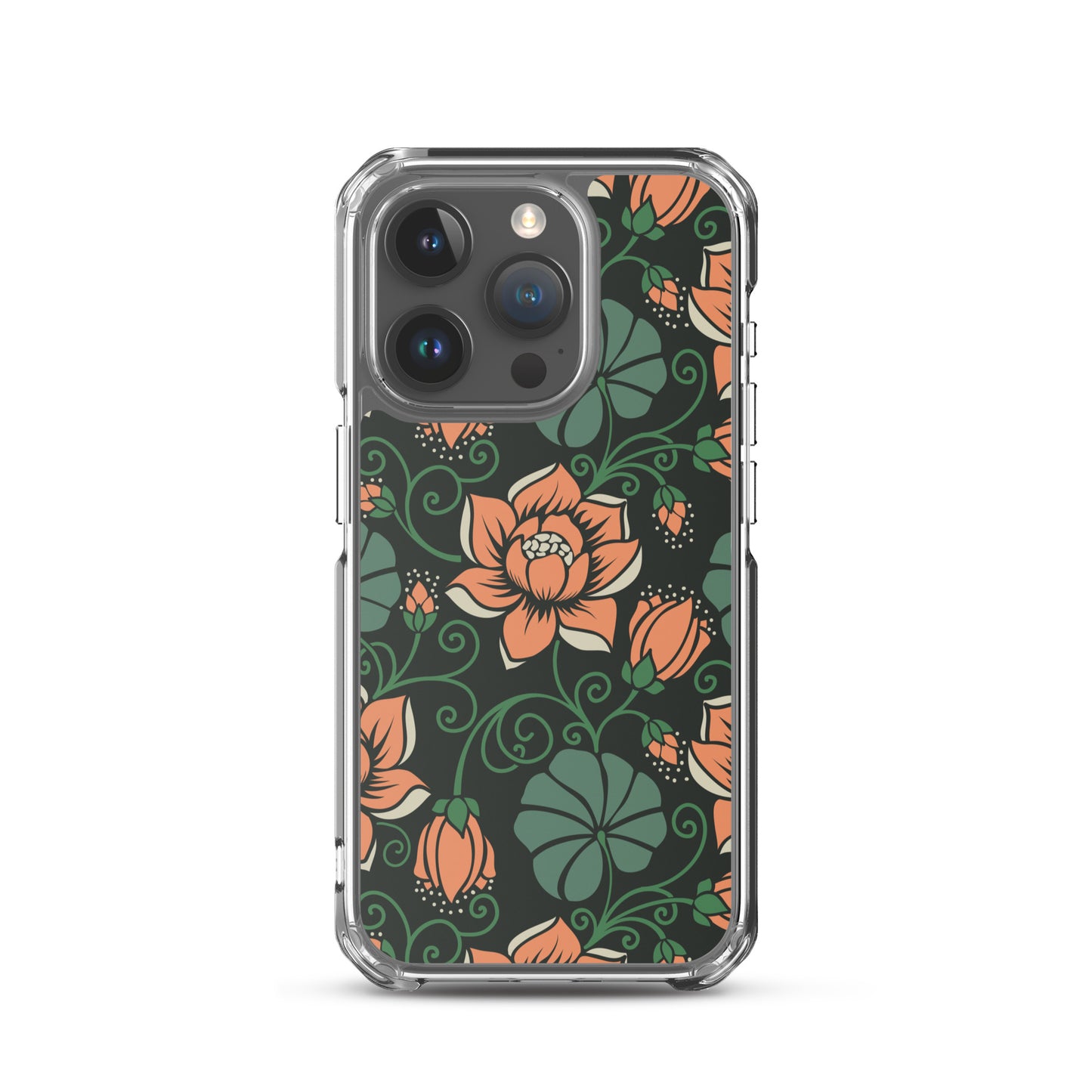 Elegant Flower Seamless Pattern Clear Case for iPhone®