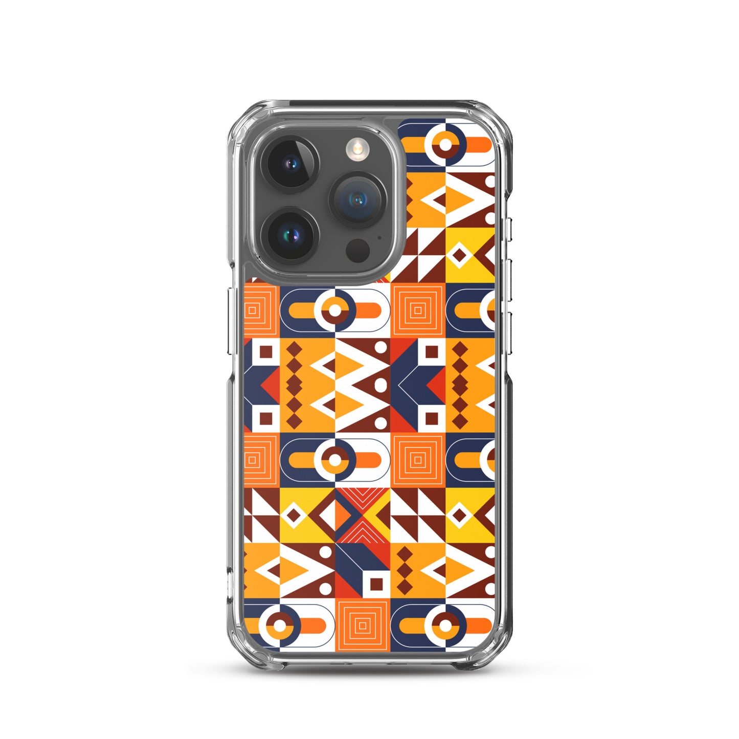 Polygonal Motif Pattern Clear Case for iPhone®