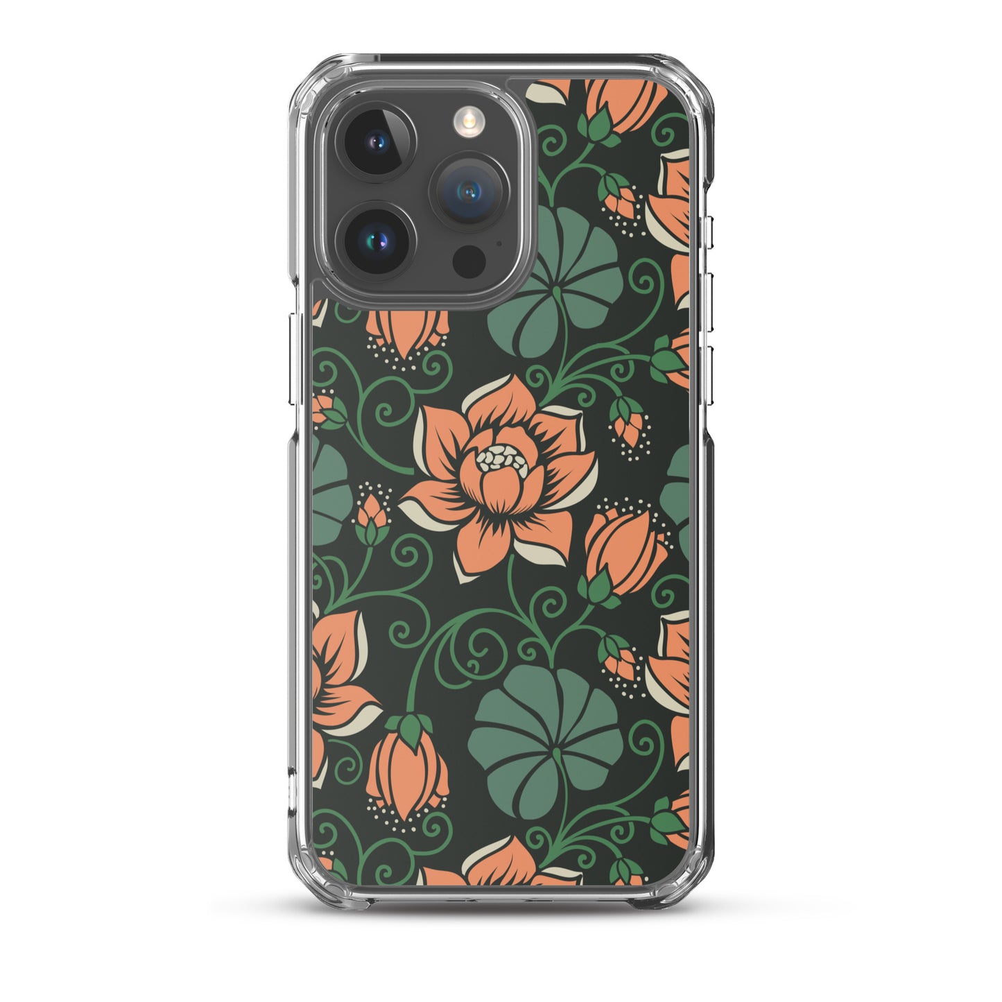 Elegant Flower Seamless Pattern Clear Case for iPhone®