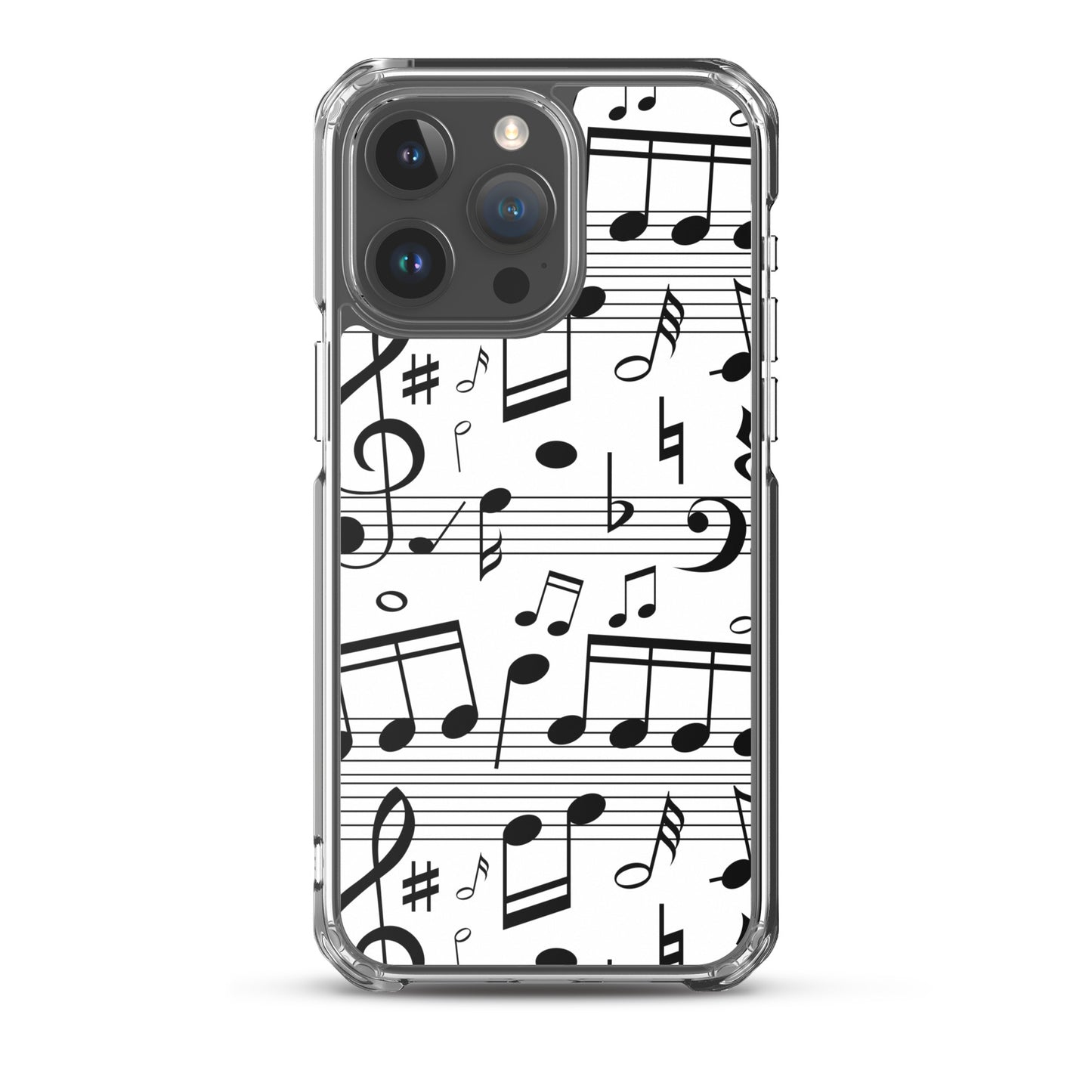 Seamless Music Notes Scales Clear Case for iPhone®
