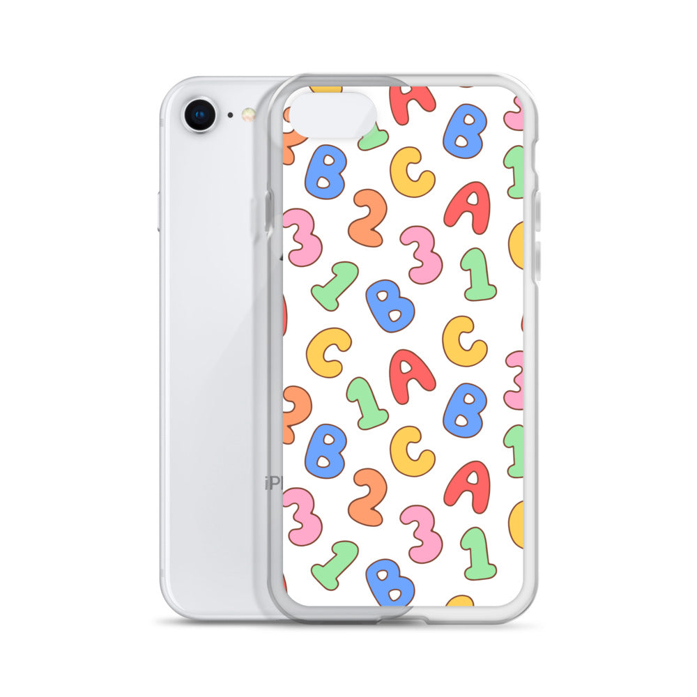 Back To School Season Pattern Clear Case for iPhone®