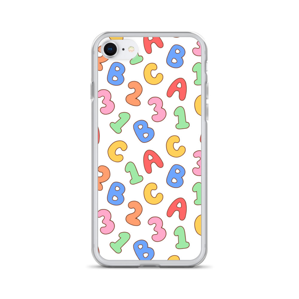 Back To School Season Pattern Clear Case for iPhone®