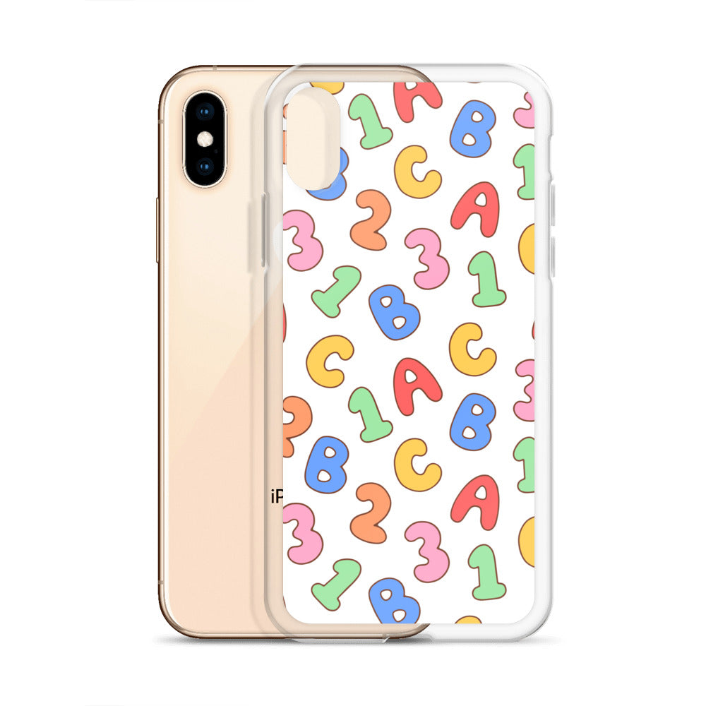 Back To School Season Pattern Clear Case for iPhone®