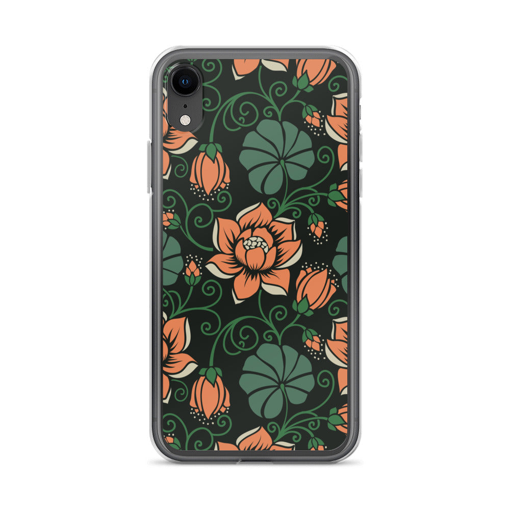 Elegant Flower Seamless Pattern Clear Case for iPhone®