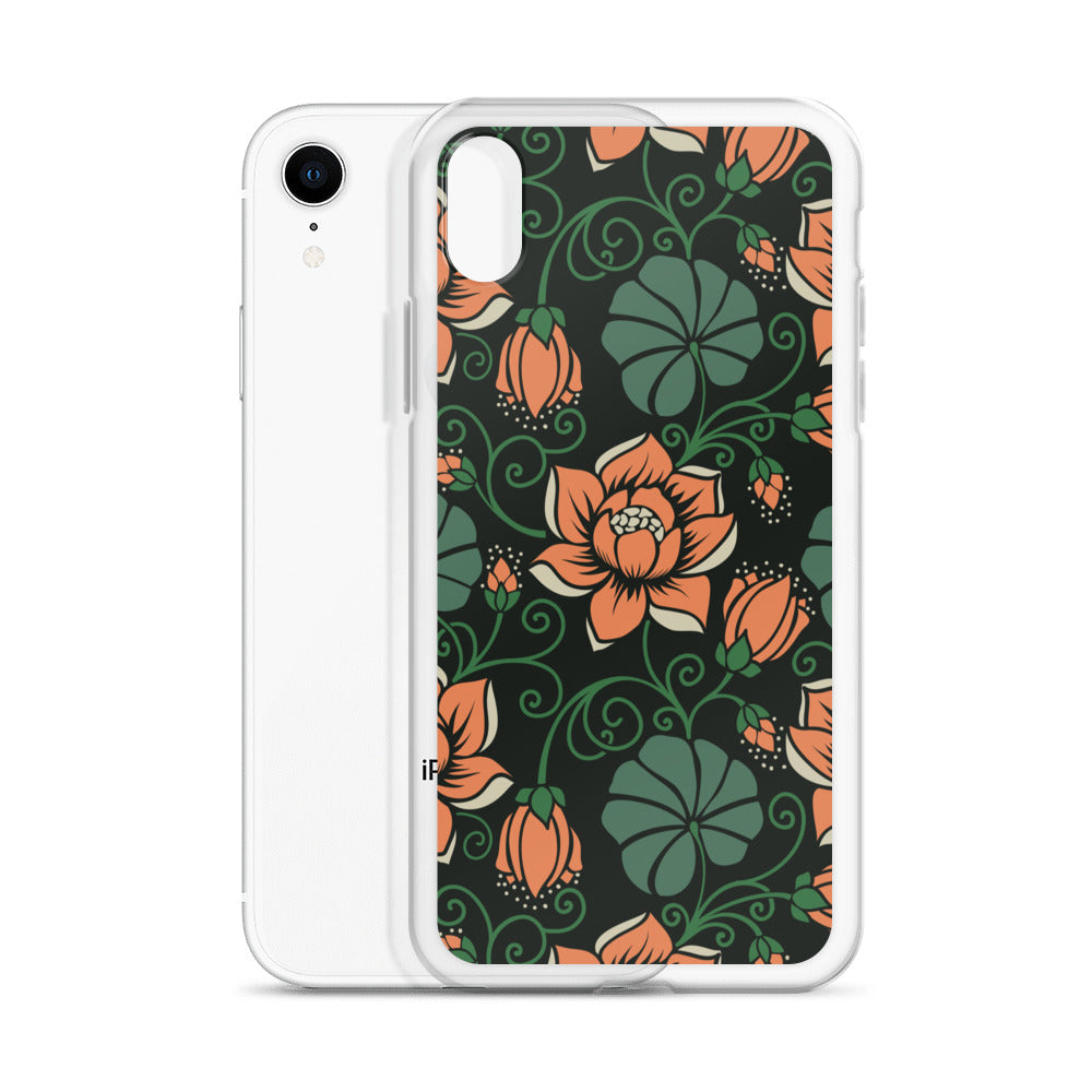 Elegant Flower Seamless Pattern Clear Case for iPhone®