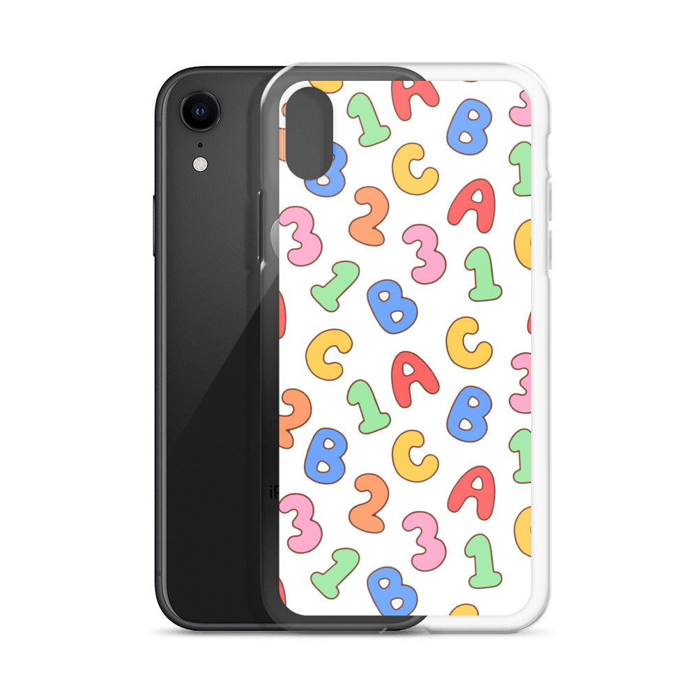 Back To School Season Pattern Clear Case for iPhone®