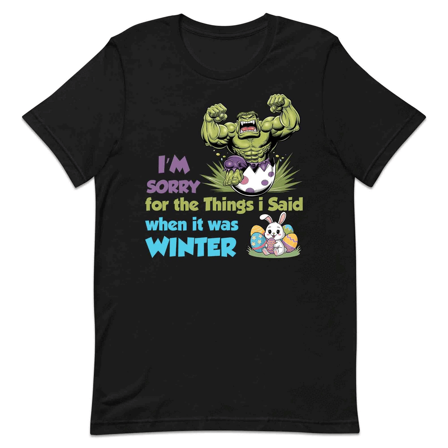 Marvel Hulk Easter T-Shirt | Hulk Smash Egg Jumper | Hilarious Winter Rage Apology Hoodie | PRODUCT CODE: HLKDAHJRCRET