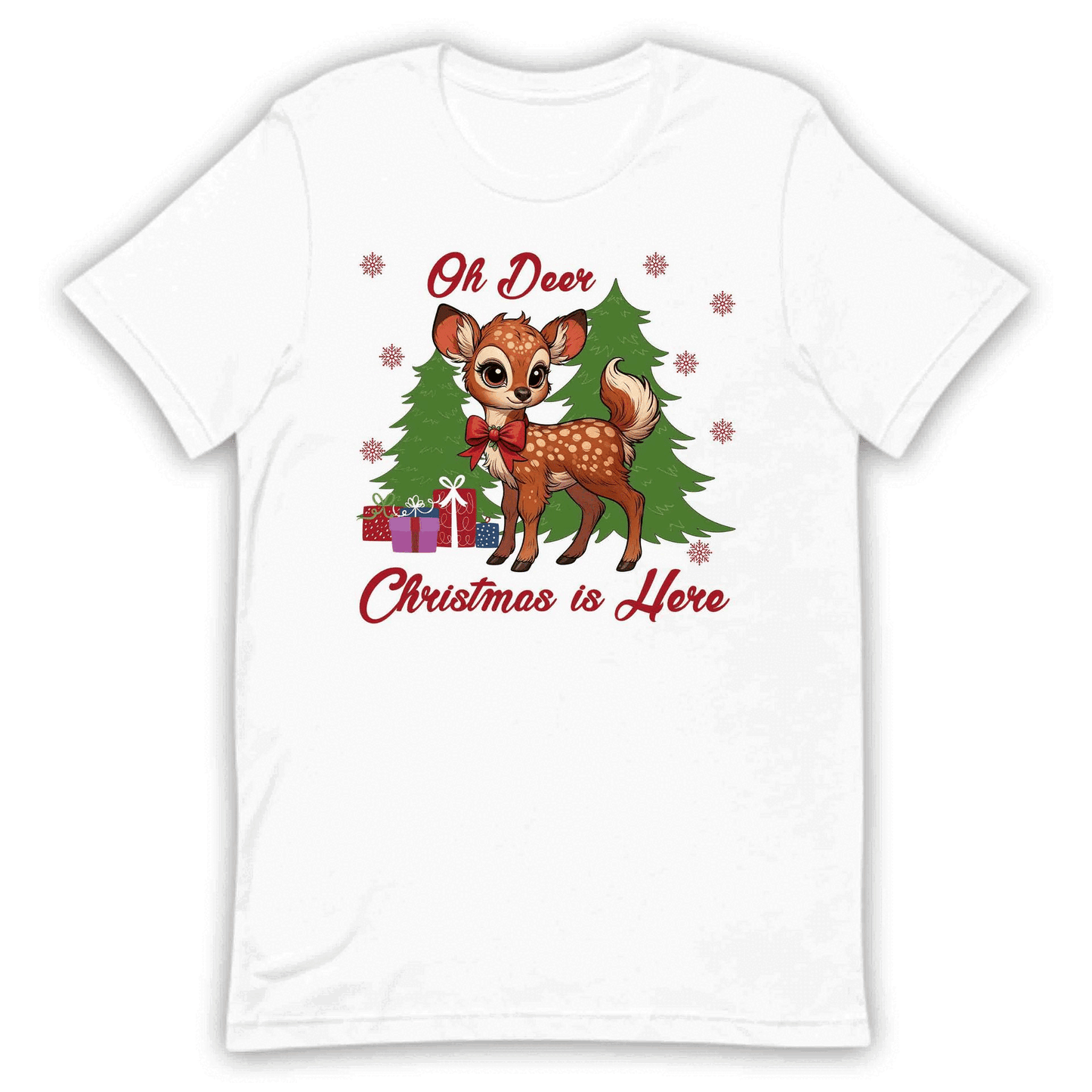 Oh Deer Christmas Is Here Retro Reindeer Xmas | PRODUCT CODE: DRECHTMHREX