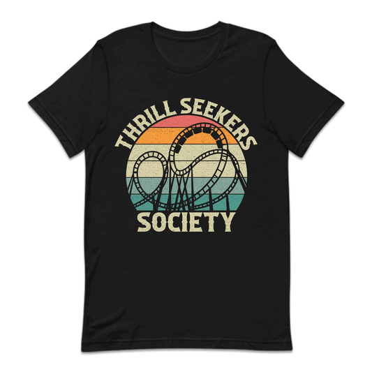 Roller Coaster Thrill Seeker Society Theme Park Ride Lover | PRODUCT CODE: TRLHSKRECO