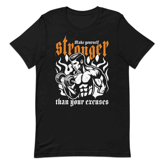Make Yourself Stronger Than Your Excuses Gym Fitness Inspirational | PRODUCT CODE: MKYRSFLRNGEX