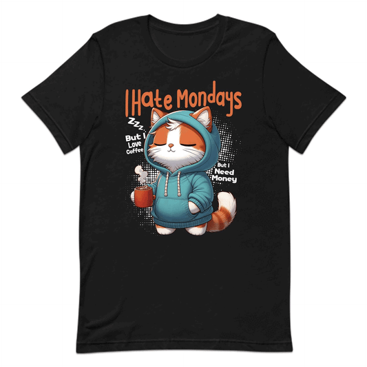 I Hate Mondays Funny Cat Coffee Anti-Monday Vibes | PRODUCT CODE: FNYCTFEOMNDA