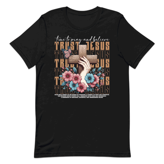 Trust Jesus Cross Christian Faith Floral and Butterfly | PRODUCT CODE: TRHUSCRONFAHL