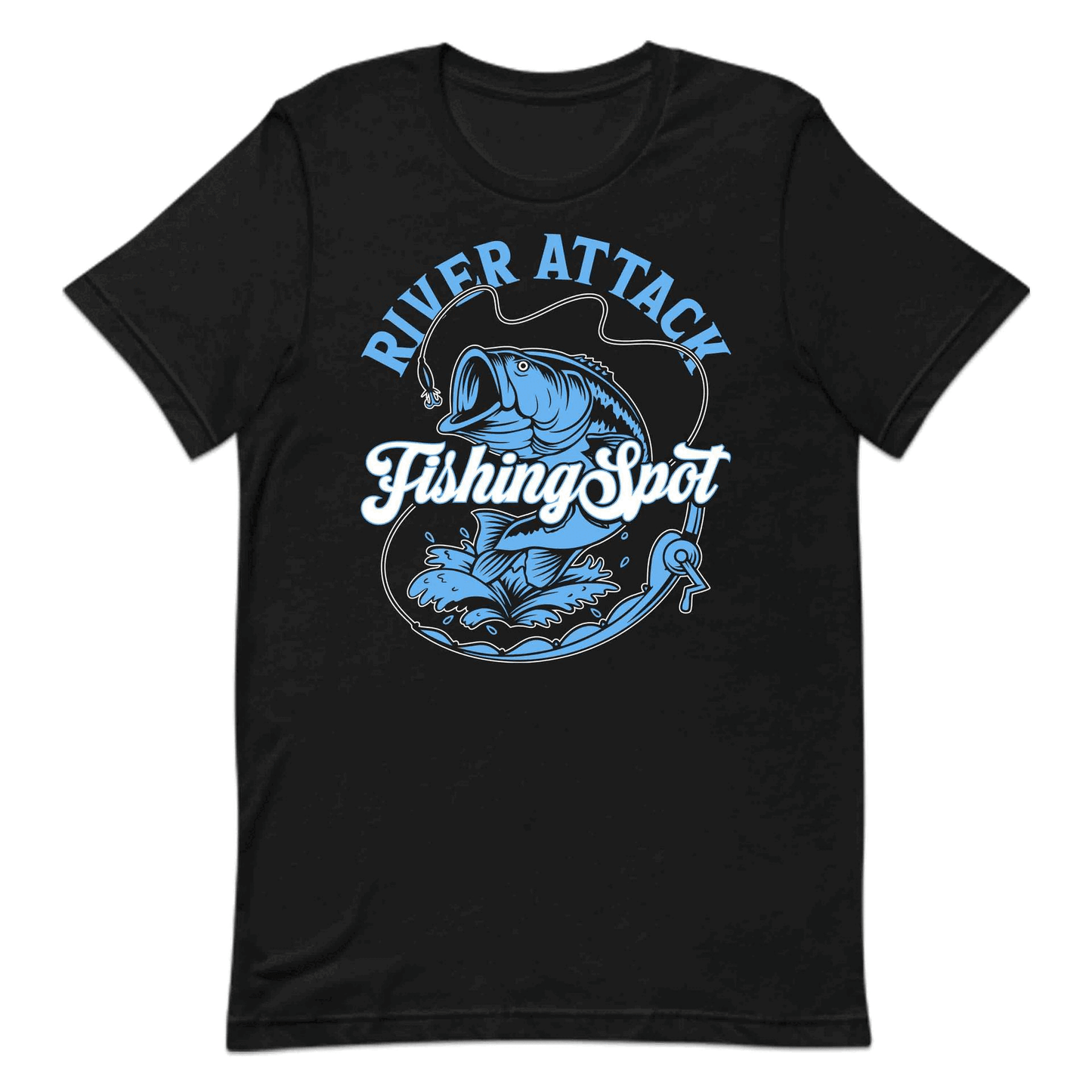River Attack Fishing Spot Bass Fish Lovers | PRODUCT CODE: RVEATCKSNGPOL