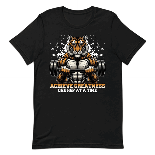 Tiger Bodybuilding Gym Achieve Greatness One Rep At A Time | PRODUCT CODE: TRGEBFYLNACH
