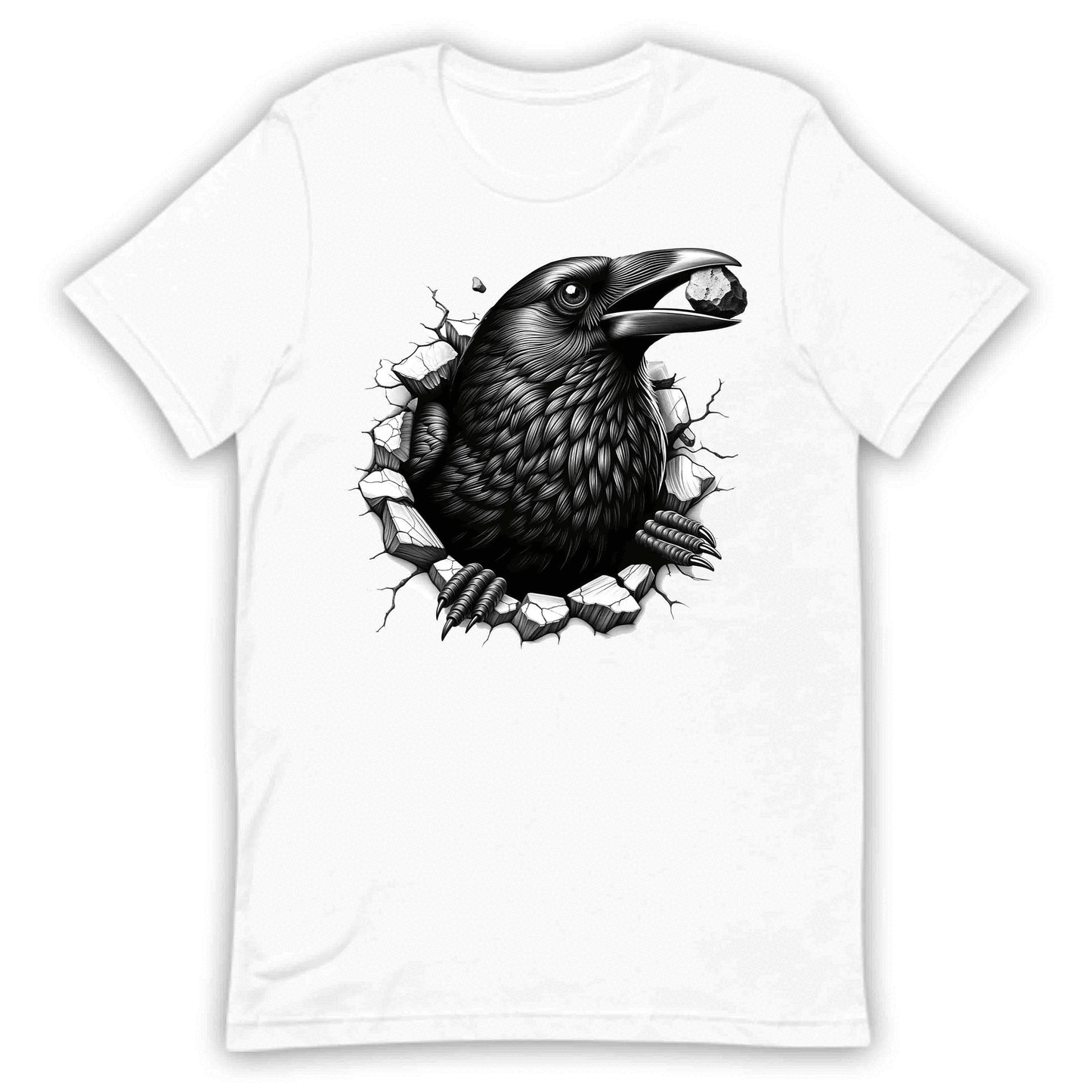Raven Breaking Through Wall 3D Realistic Fierce Crow | PRODUCT CODE: RVNBRKTHBWDK
