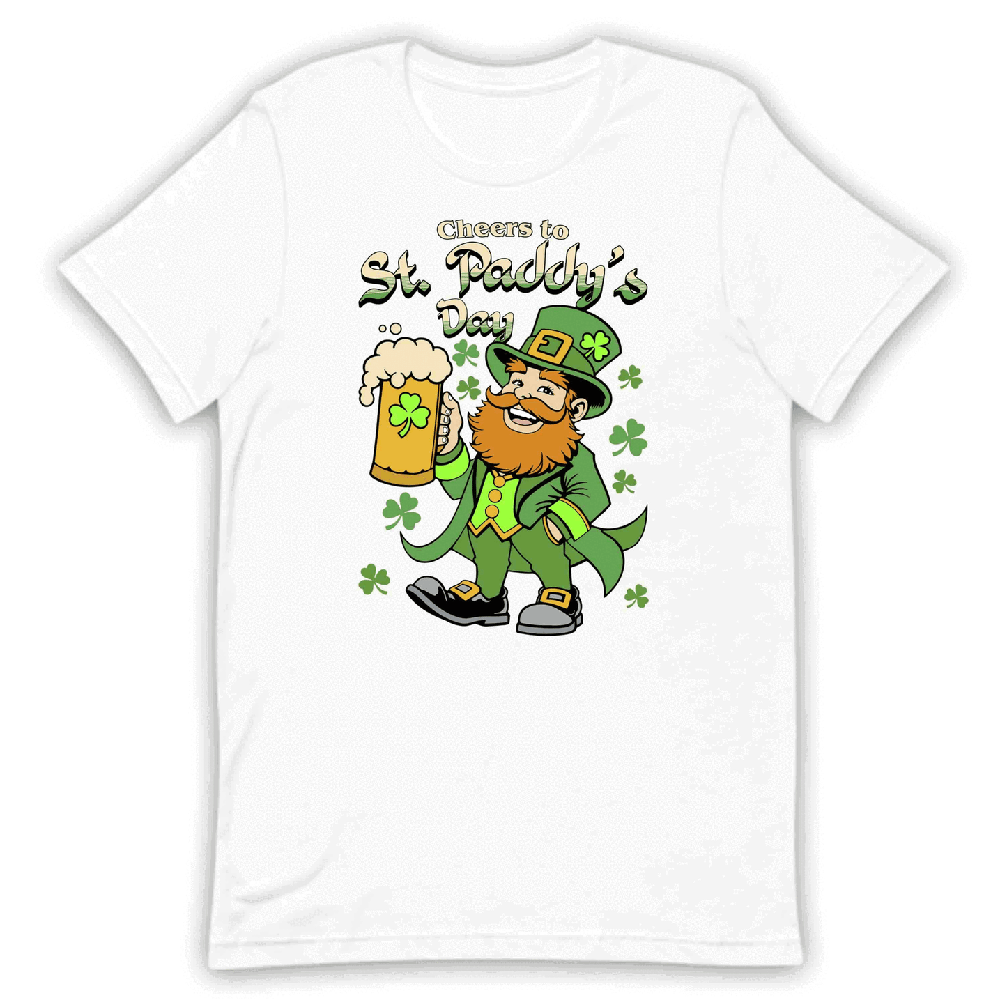 St. Patrick's Day Leprechaun Beer Drinking Cheers Irish Shamrock | PRODUCT CODE: STPRCHFLPRNCH
