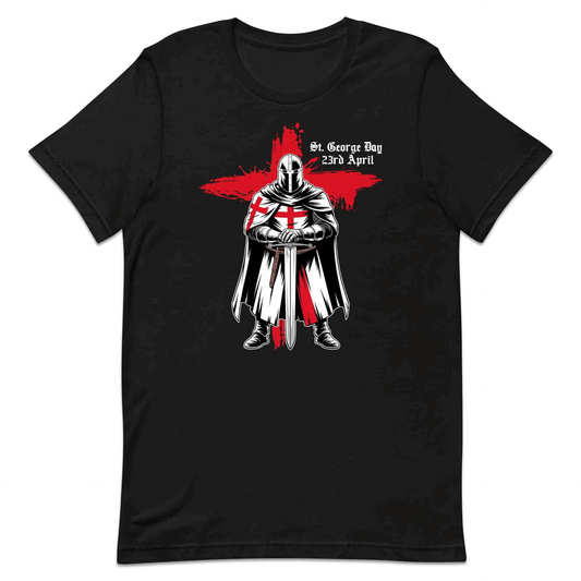 St. George’s Day Knight T-Shirt, Red Cross Jumper & Crusader Hoodie – English Heritage Apparel | PRODUCT CODE: KSADMNWE