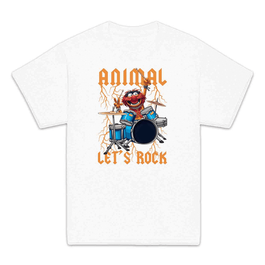 The Muppets Animal Drummer Kids T-Shirt, Jumper & Hoodie – Let’s Rock! Electric Blue Rock Music Fan Apparel | PRODUCT CODE: ADNERWUYO