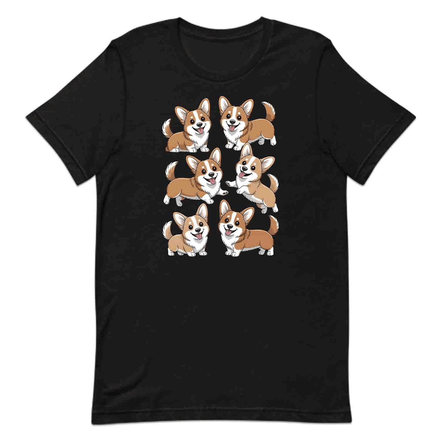 Cute Corgi Dog T-Shirt, Kawaii Puppy Sweatshirt, Smiling Corgis Hoodie | PRODUCT CODE: CRTADHGHOL