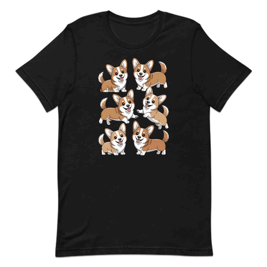 Cute Corgi Dog T-Shirt, Kawaii Puppy Sweatshirt, Smiling Corgis Hoodie | PRODUCT CODE: CRTADHGHOL
