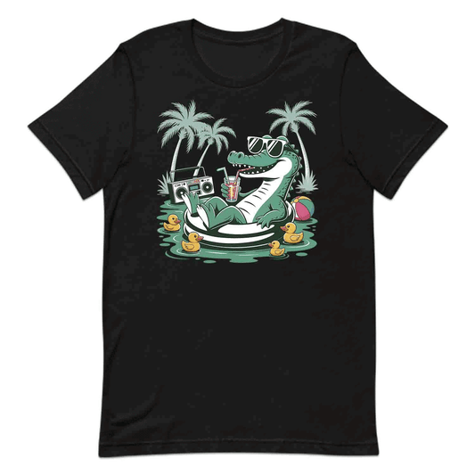 Chill Alligator T-Shirt, Vacation Vibes Sweatshirt, Retro Summer Hoodie | PRODUCT CODE: CLSCKJWER