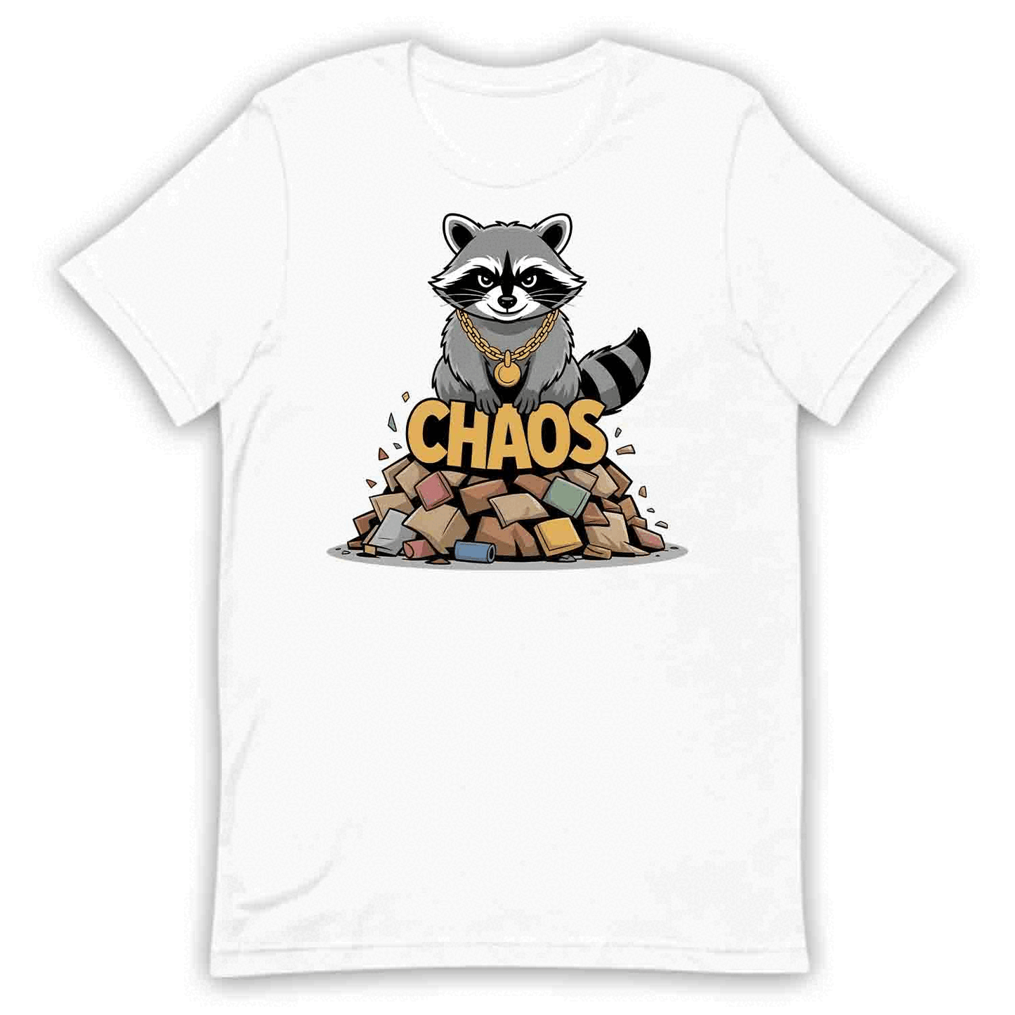 Chaos Raccoon T-Shirt, Trash Panda Meme Sweatshirt, Funny Urban Hoodie | PRODUCT CODE: CHEWEORAS