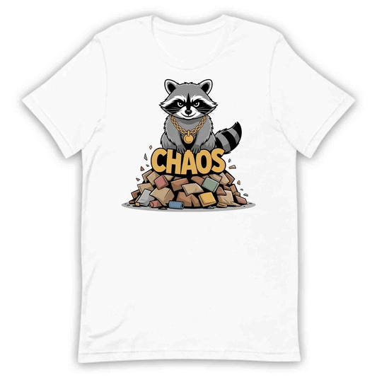 Chaos Raccoon T-Shirt, Trash Panda Meme Sweatshirt, Funny Urban Hoodie | PRODUCT CODE: CHEWEORAS