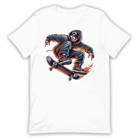 Flaming Skateboard Epic Skater Urban Streetwear | PRODUCT CODE: FLMBHWAIODGB