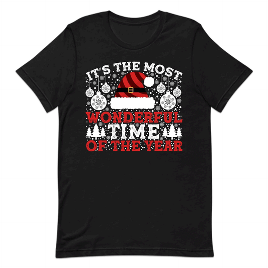 It's The Most Wonderful Time Of The Year Merry Christmas Santa Xmas | PRODUCT CODE: TSHEMOWNDFRL