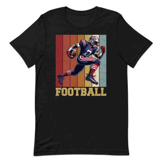 American Football Vintage Football Player Striking Athlete | PRODUCT CODE: AMFTOBLVNGPLS
