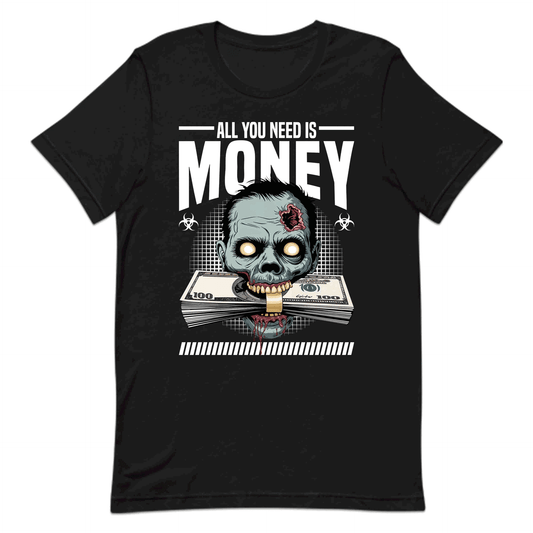 Creepy Zombie Money Horror Lovers Edgy Streetwear | PRODUCT CODE: CRPYZMBENMOH