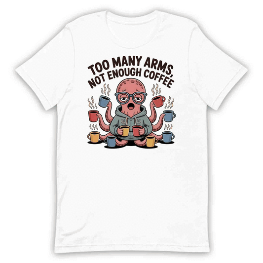 Octopus Coffee T-Shirt, Caffeine Addict Sweatshirt, Funny Quirky Hoodie | PRODUCT CODE: OWERBKXC