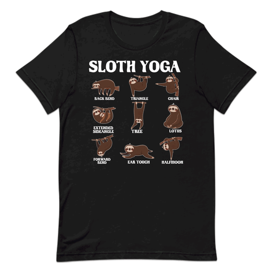 Funny Sloth Yoga Cute Lazy Sloth Doing Yoga Poses | PRODUCT CODE: FNYSLTHEUHLZYD