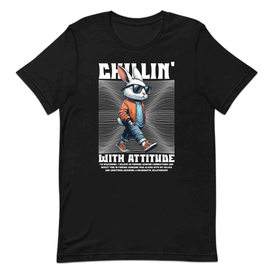 Chillin' Rabbit Vibes Bunny with Attitude Vintage Streetwear | PRODUCT CODE: CHLNRBTVSNBU