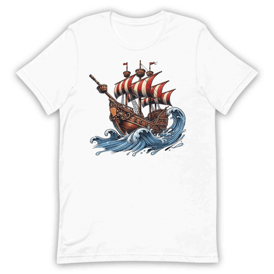 Majestic Pirate Ship Nautical Vintage Ocean Teasure Ship Adventure | PRODUCT CODE: MJTCPRSHNUTE