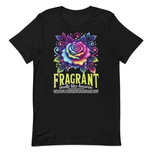 Fragrant Rose Artistic Neon Floral Inspiring Uplifting Quote | PRODUCT CODE: GHFRSATFNOLU