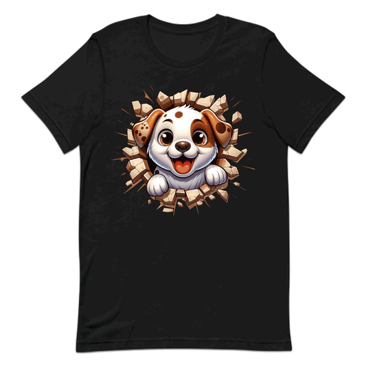 Adorable Puppy Breaking Through Wall 3D Realistic Dog | PRODUCT CODE: ASBEOWHEHKW