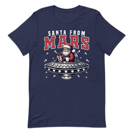 Santa From Mars Sci-Fi Christmas Santa in UFO Space Lover Xmas | PRODUCT CODE: STNAFRMUFOXML