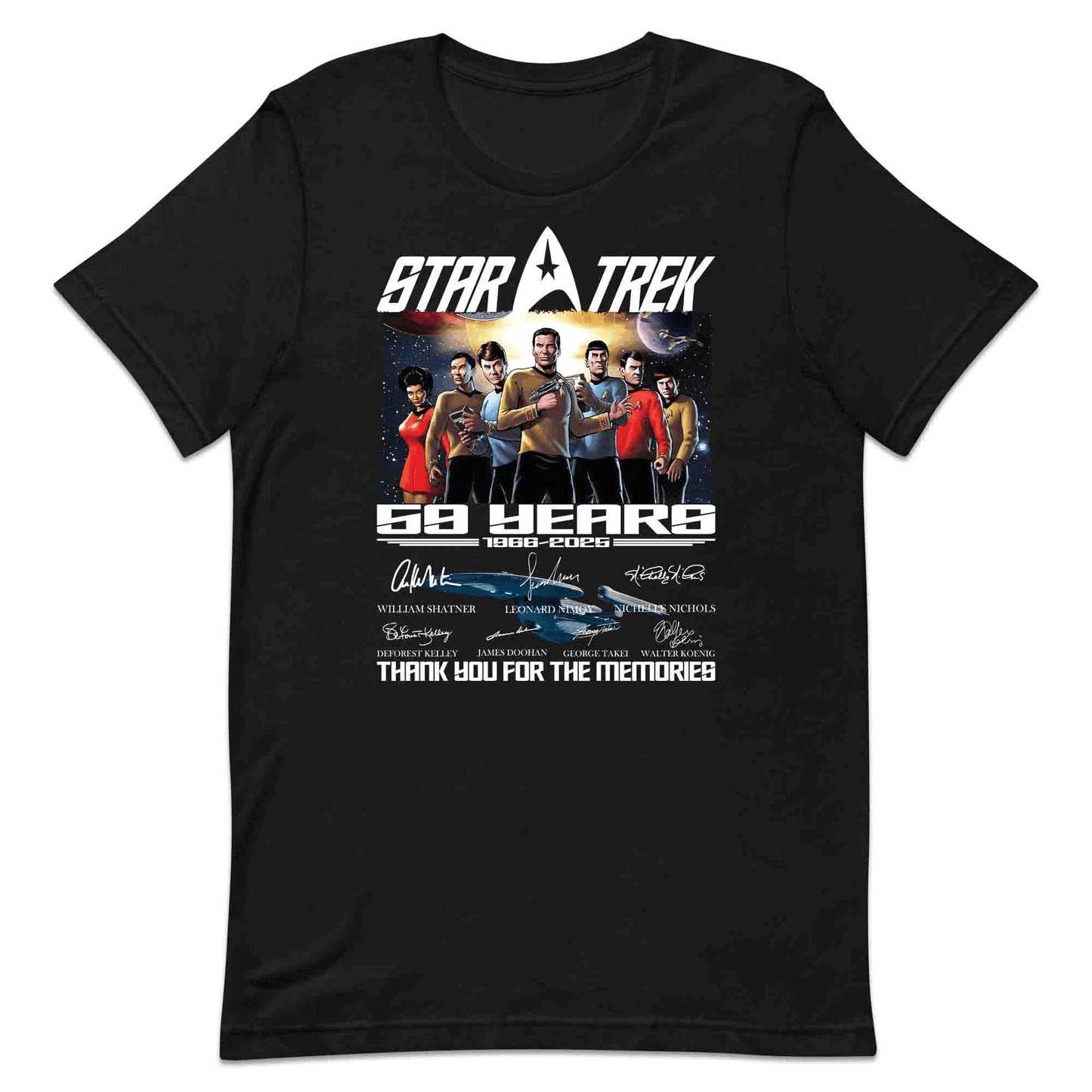 Star Trek 59th Anniversary T-Shirt, Kirk & Spock Tribute Jumper – Original Series 1966–2025 Sci-Fi Hoodie | PRODUCT CODE: SADYGBET