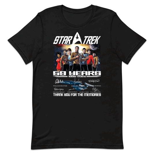 Star Trek 59th Anniversary T-Shirt, Kirk & Spock Tribute Jumper – Original Series 1966–2025 Sci-Fi Hoodie | PRODUCT CODE: SADYGBET