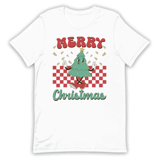 Groovy Christmas Tree Retro Xmas Festive Vibes | PRODUCT CODE: GRVYOCHRMTEX