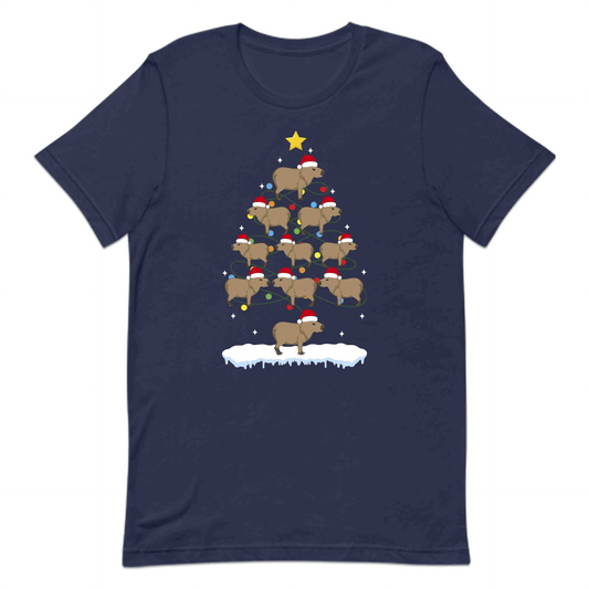 Capybara Christmas Tree Xmas Adorable Rodent Creature | PRODUCT CODE: CPBRETXMADW