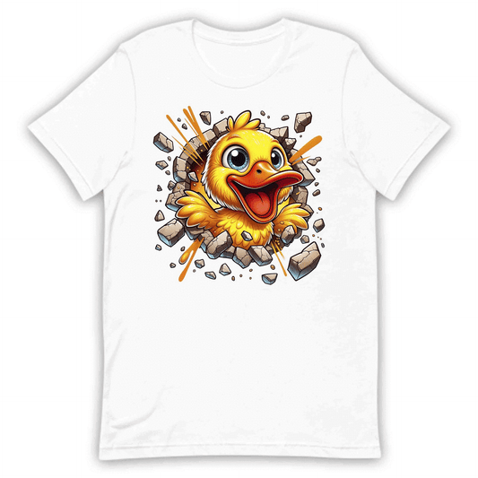 Duck Breaking Through Wall 3D Realistic Yellow Cartoon Duck | PRODUCT CODE: DKCUBRKNWLY