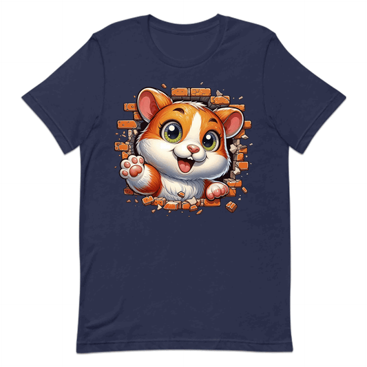 Hamster Breaking Through Brick Wall 3D Realistic Hamster | PRODUCT CODE: HMSBRKTHDEAN