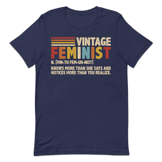 Feminist Definition Retro Women’s Rights Empowering Equality Social Justice | PRODUCT CODE: FMNSTBWQGSD