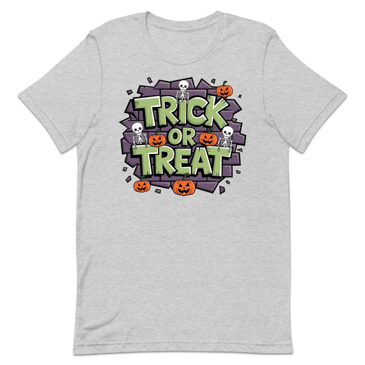 Trick or Treat T-Shirt, Spooky Skeleton Sweatshirt, Pumpkin Halloween Hoodie | PRODUCT CODE: TRKDBHKNC