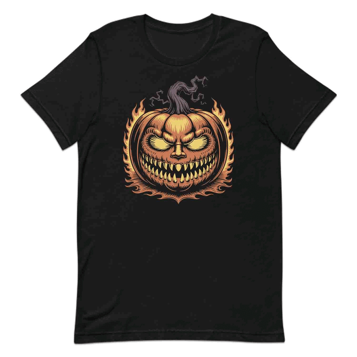 Evil Pumpkin Face T-Shirt, Creepy Jack-O’-Lantern Sweatshirt, Scary Horror Hoodie | PRODUCT CODE: EVLASHOHFV