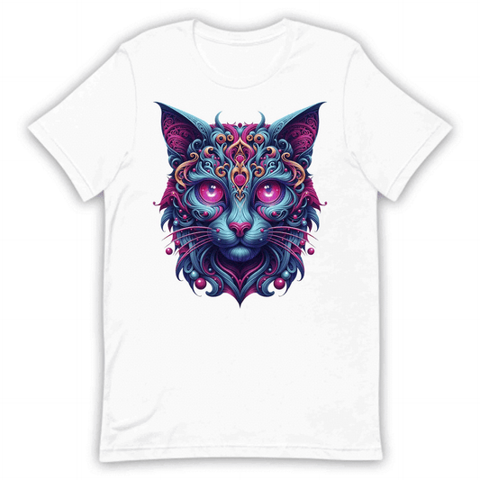 Psychedelic Cat Trippy Neon Kitty Artistic Cosmic Feline Art Mystical Fantasy Animal | PRODUCT CODE: PHDLCTAPYNOY