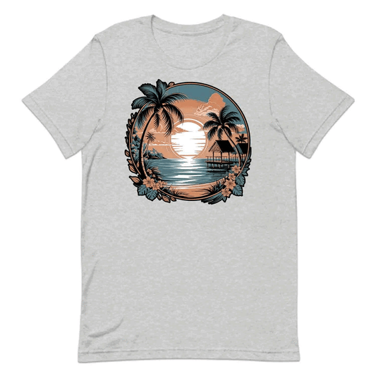 Tropical Sunset T-Shirt, Vintage Beach Sweatshirt, Island Paradise Hoodie | PRODUCT CODE: TWEOIHASIV