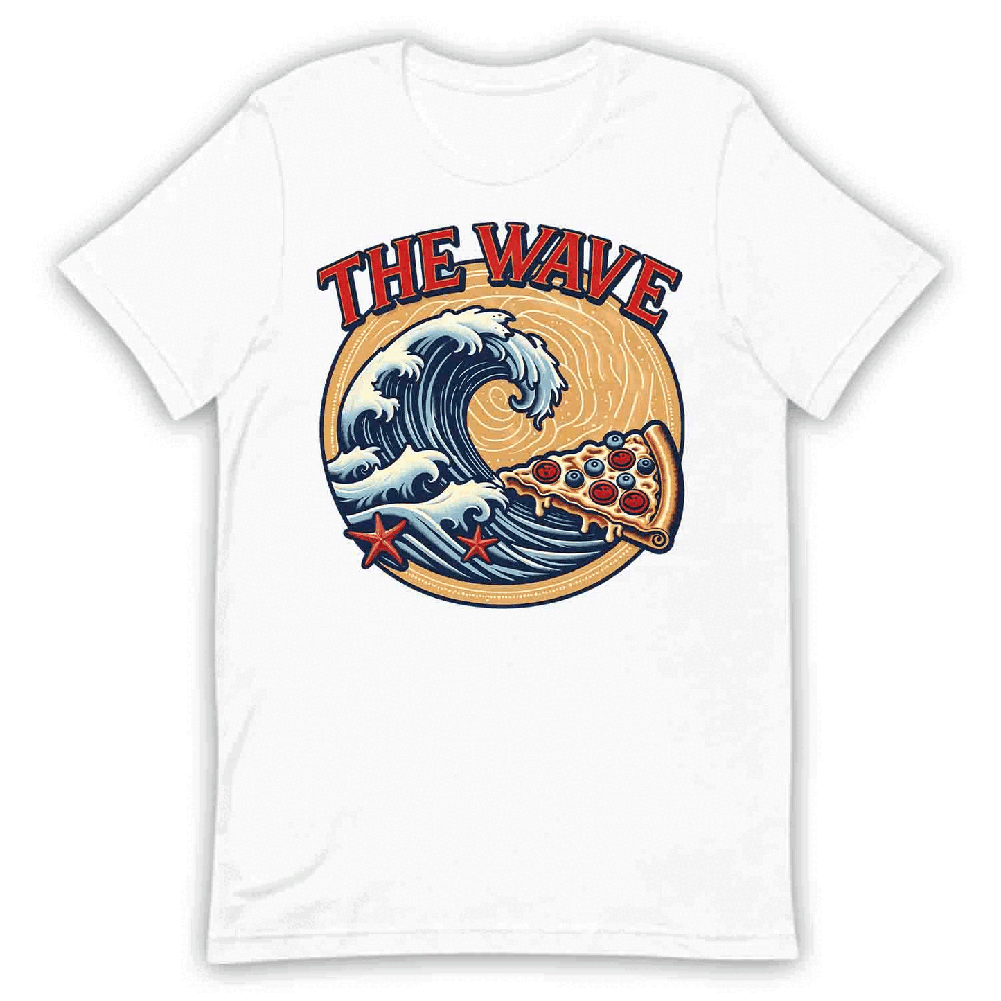 Retro Surf & Pizza T-Shirt, Vintage Wave Sweatshirt, Beach Lover Hoodie | PRODUCT CODE: RTSUIPOWCJL